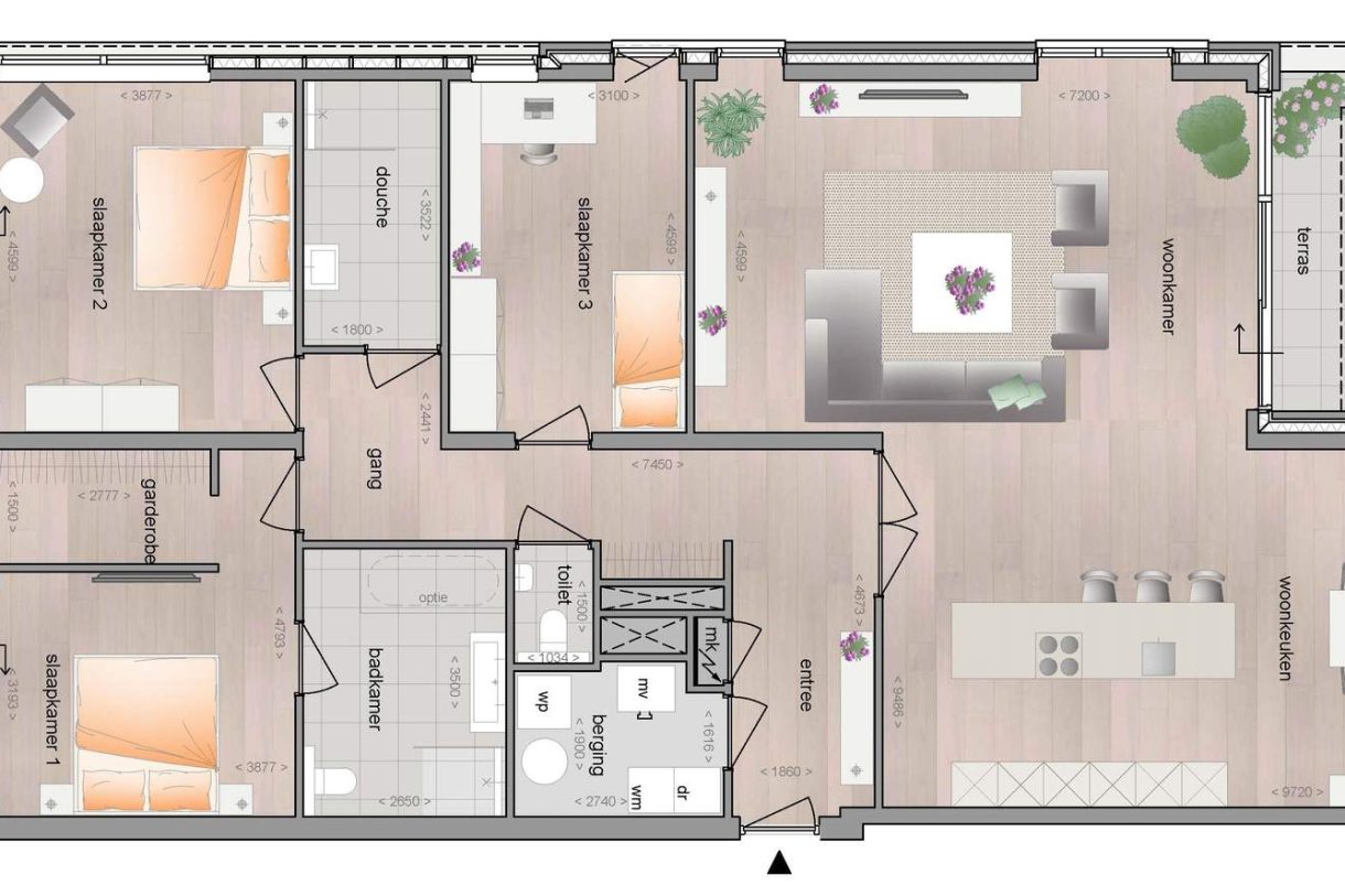 Te Koop: Foto Appartement aan de Tweede verdieping Penthouse 14 in Molenhoek